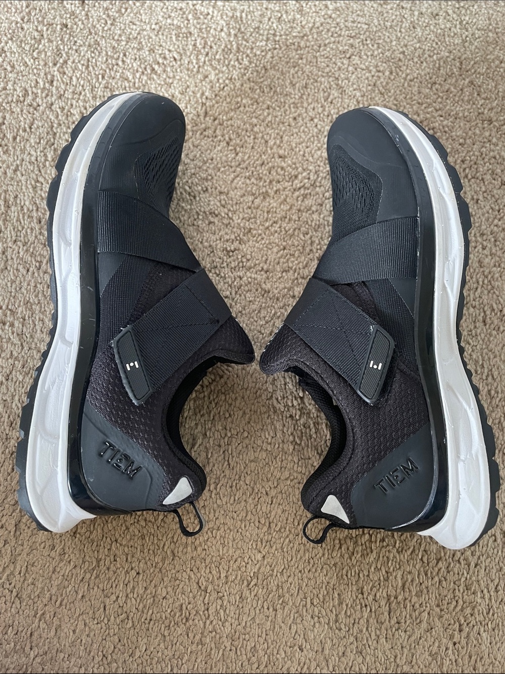 TIEM Slipstream Indoor Cycling Shoes Black Slip-On Women's 10 Athletic Sneakers - Picture 12 of 13
